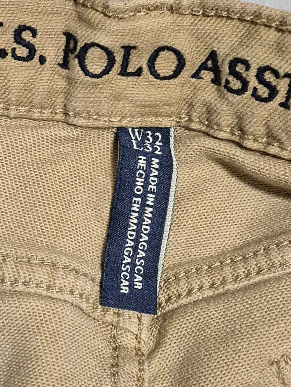 Mens Tan Pants U.S. POLO ASSN. Size 32x32 - Picture 3 of 3